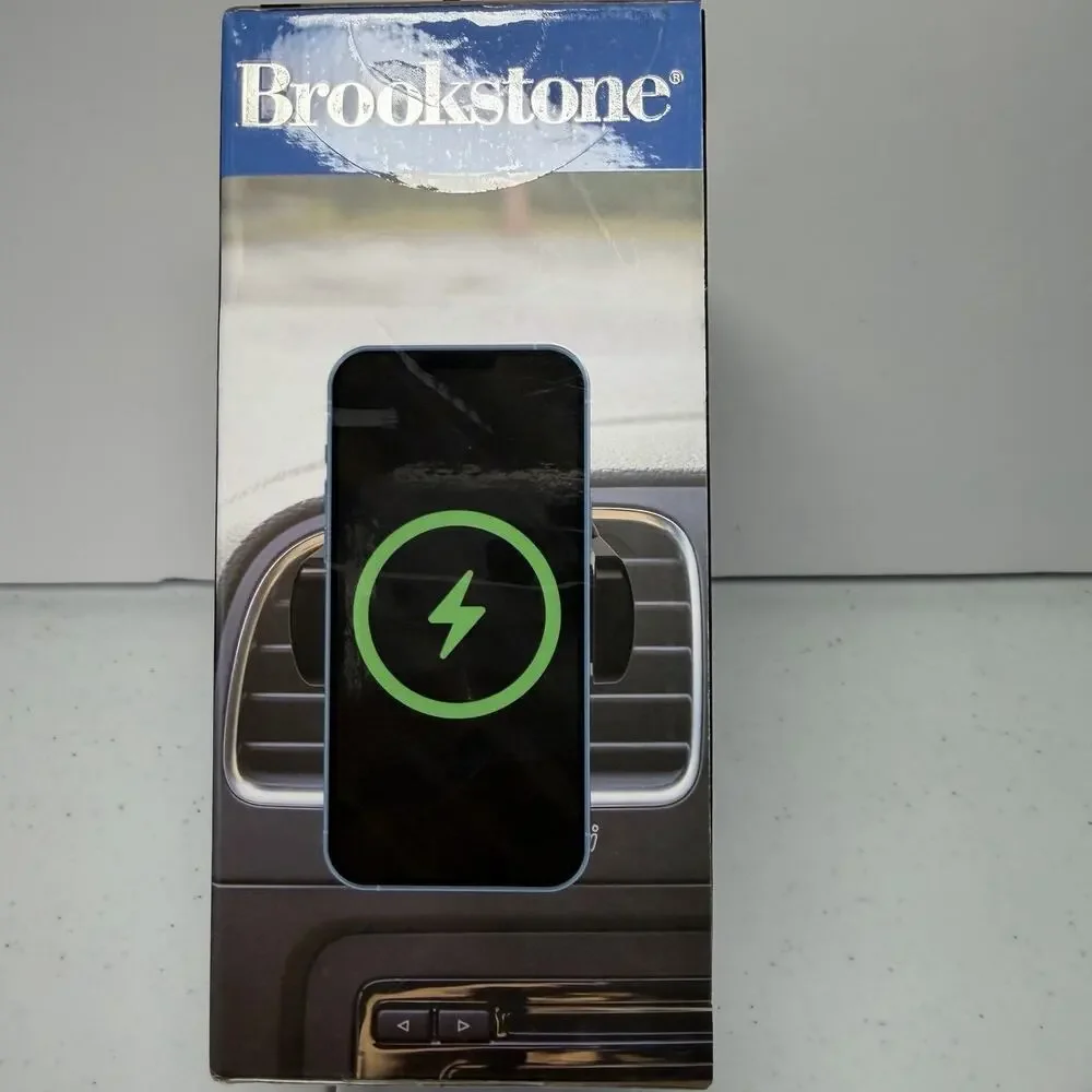 Brookstone Magnetic Wireless Charging Vent Mount for iPhone & Samsung